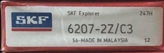 6207-2Z C3 SKF Bearing 35x72x17 (mm)