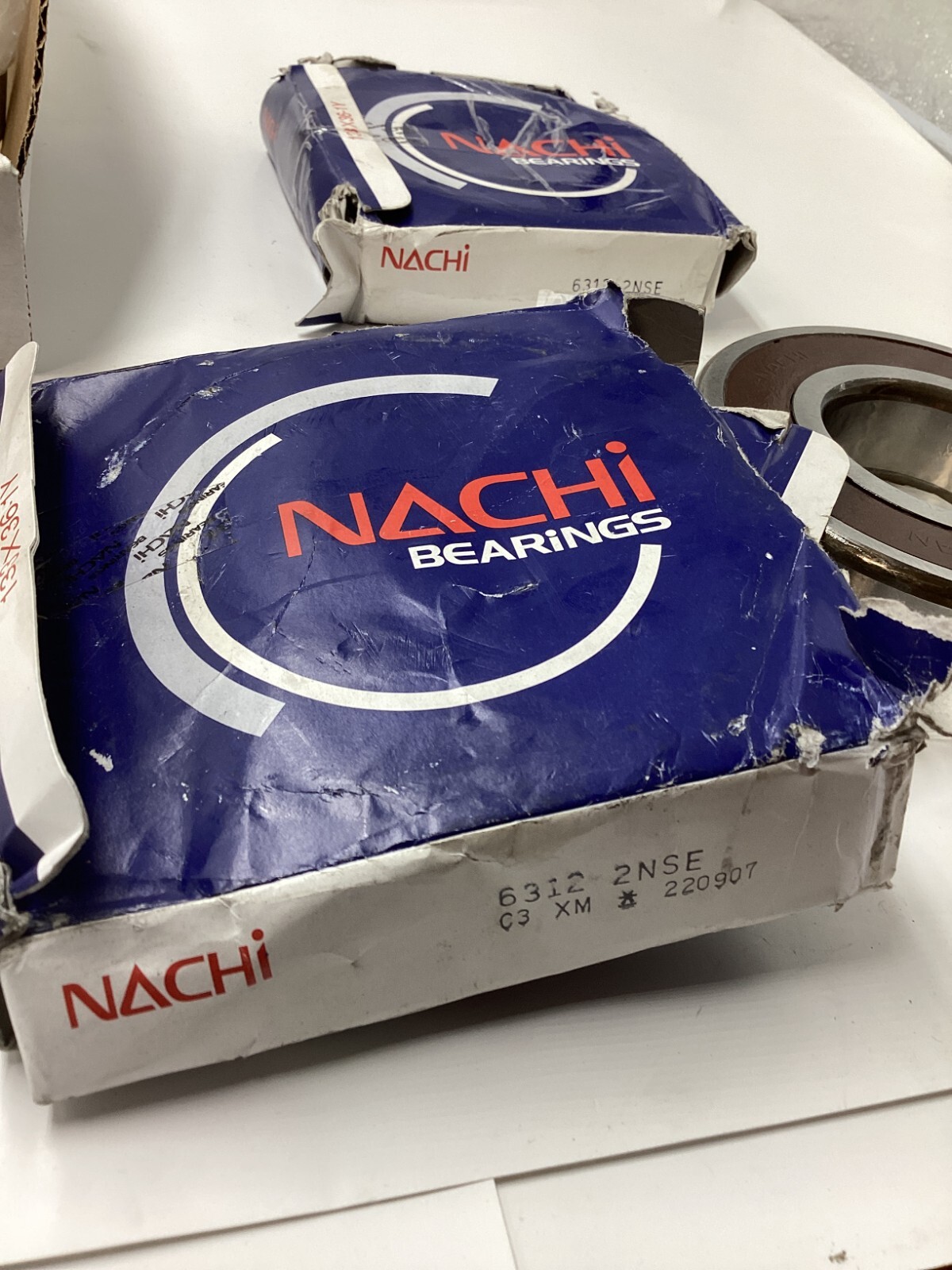 (QTY 2) NACHI Bearings Brand Rubber Ball Bearing 6312-2NSE 60mmX 130mX31mm