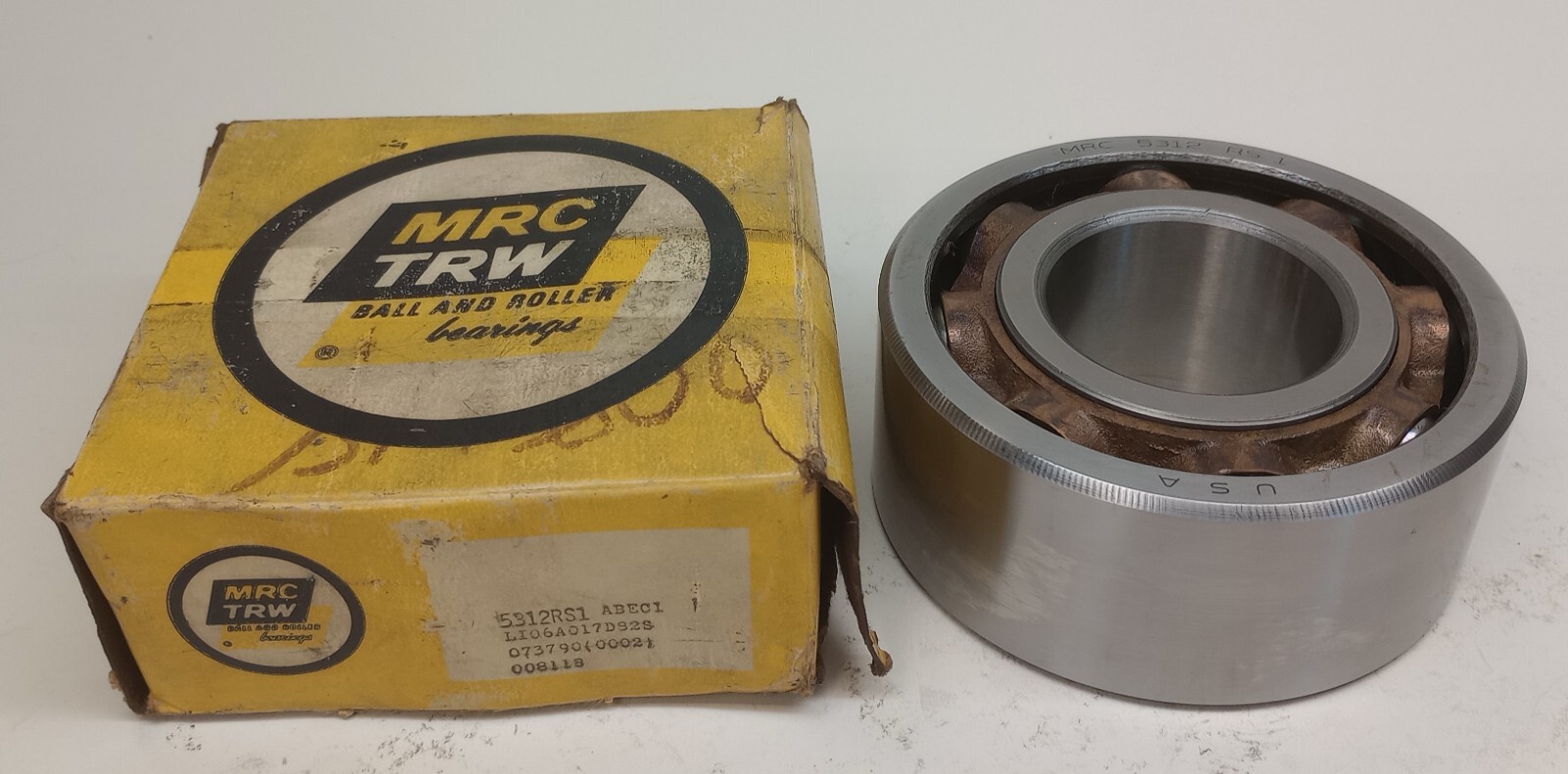 MRC 5312 RS 1 Angular Contact Bearing Double Row 60mm ID X 130mm OD X 54mm W