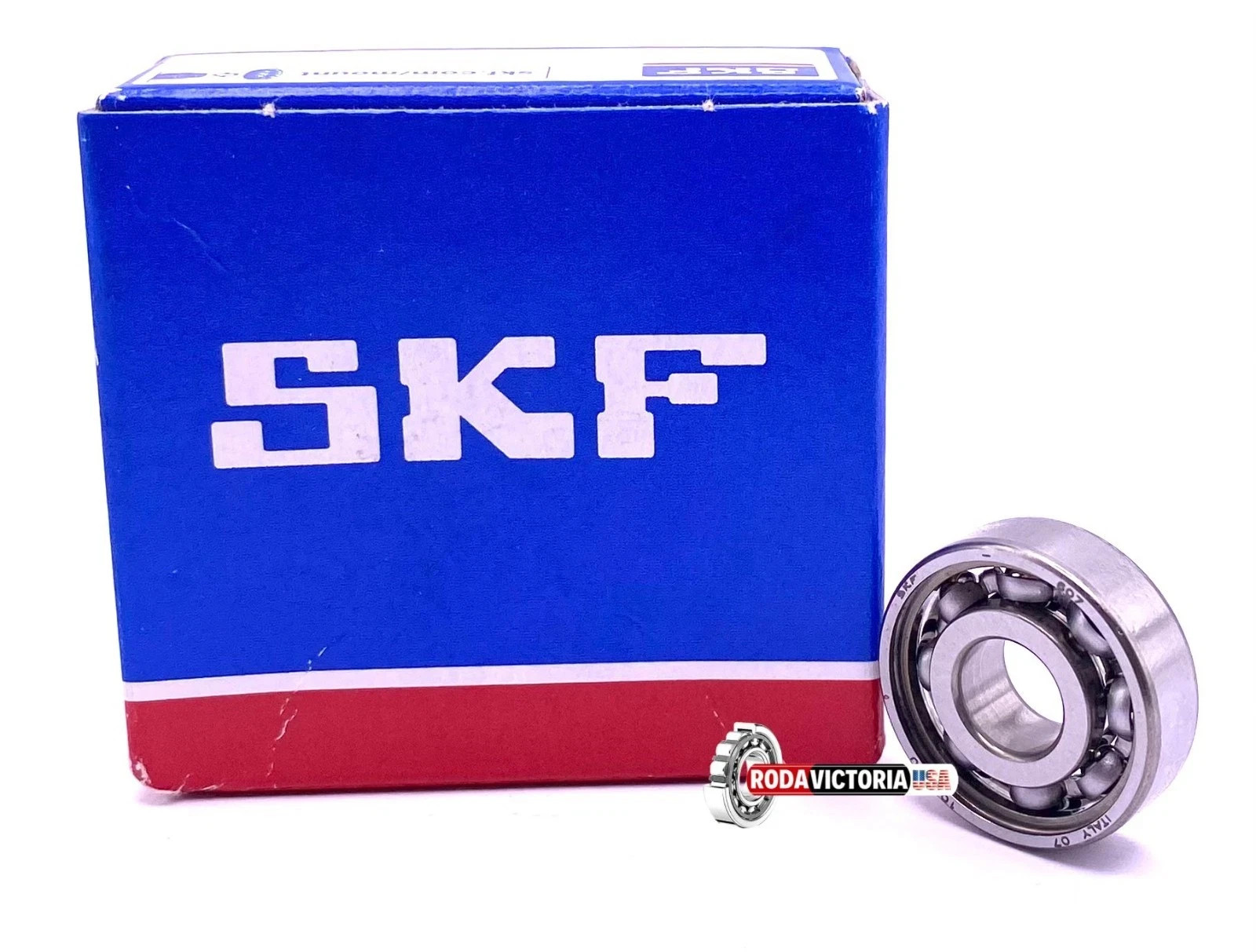 SKF 607 Deep Groove Ball Bearing, Open Type, No Seals 7x19x6 mm