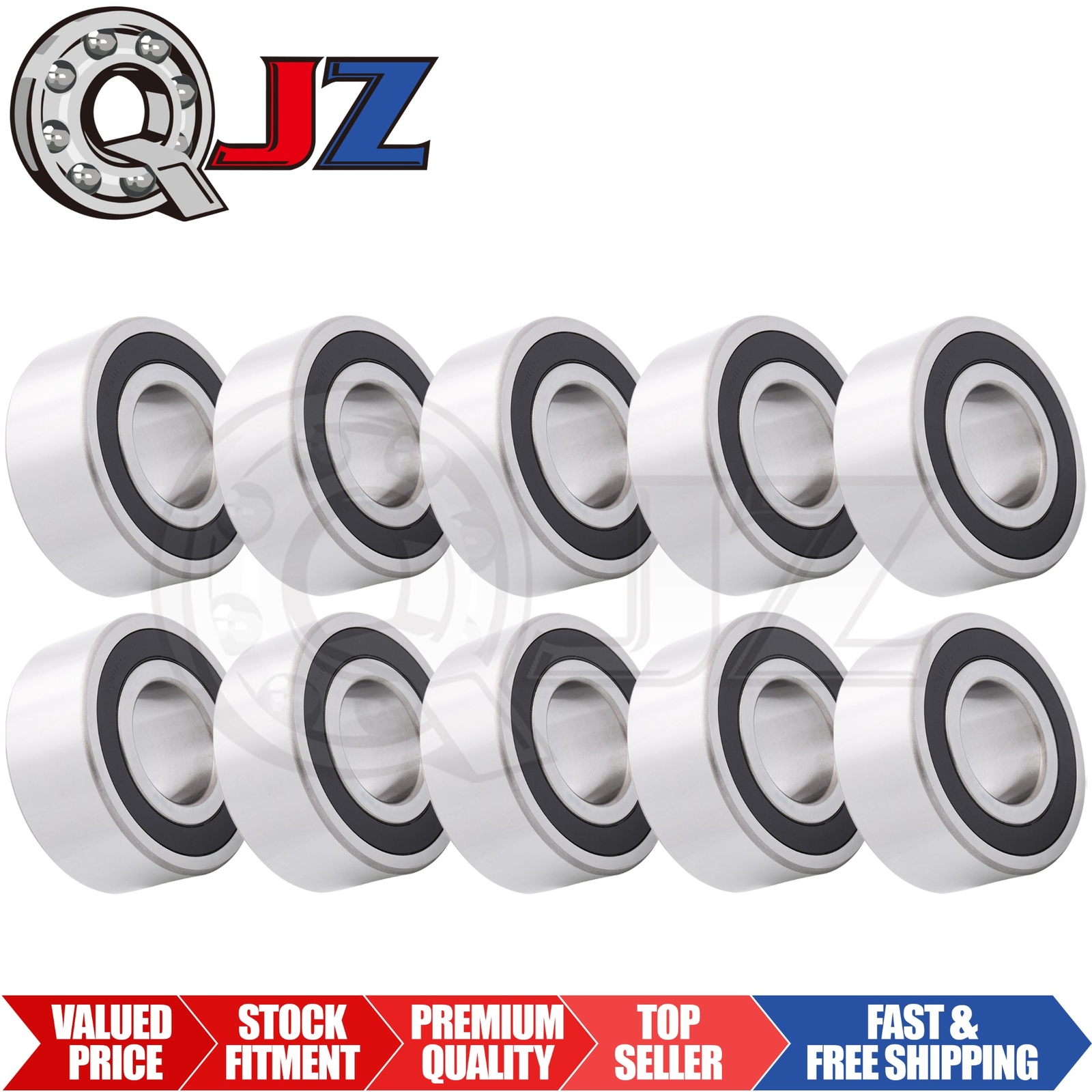 [Qty.10] 5311-2RS Angular Contact Ball Bearing [55mm Bore x 120mm OD x 49.2mm W]