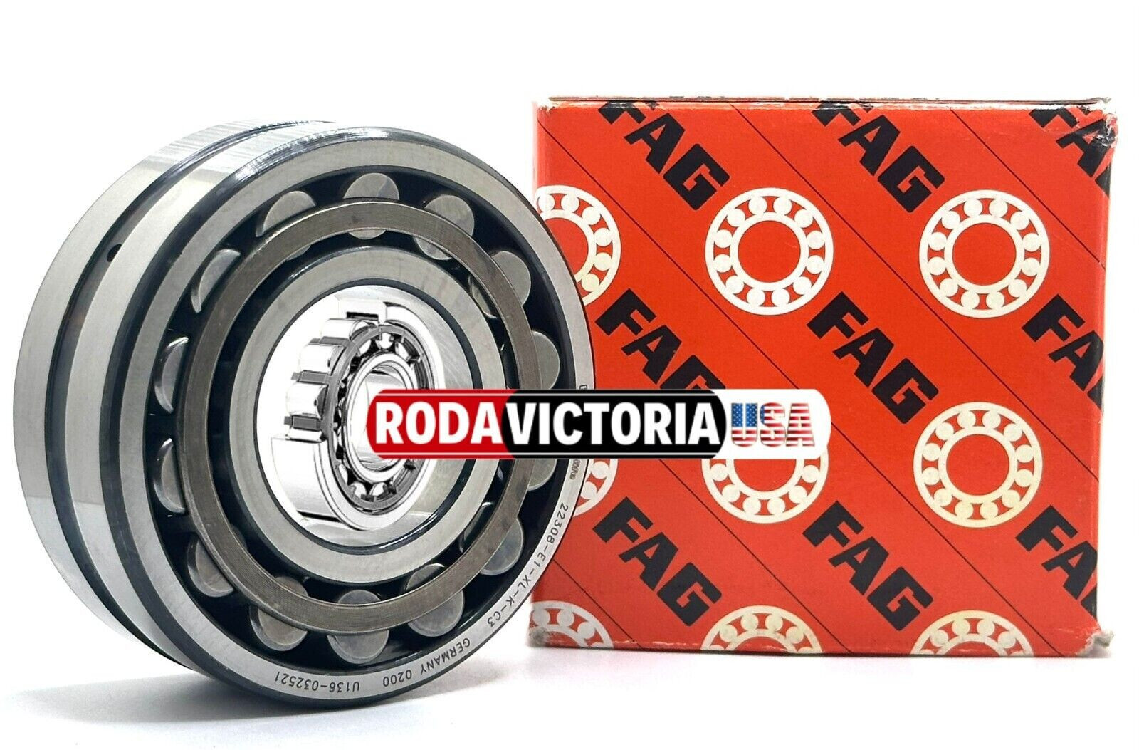 FAG GERMANY 22308 E1 XL C4 SPHERICAL ROLLER BEARING 90x90x33mm
