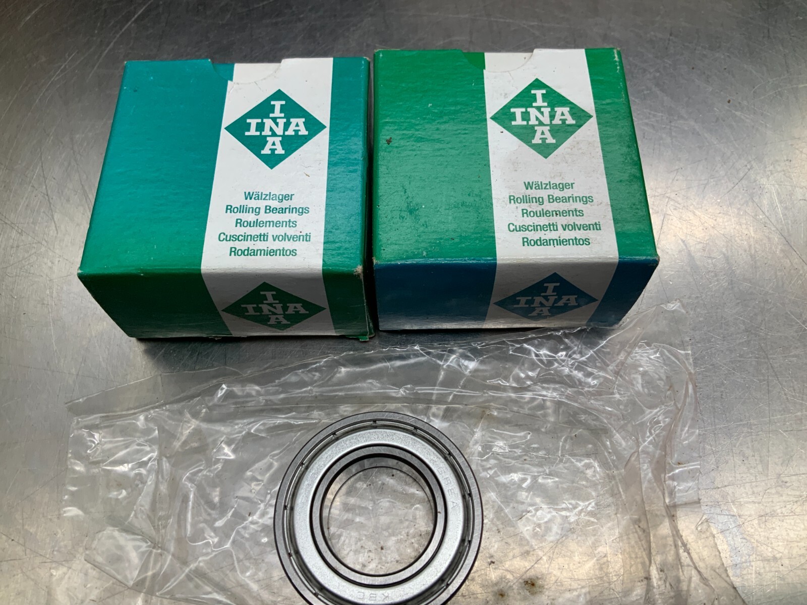 (2) INA 6005ZZ Single Row Ball Bearing 25 x 47 x 12mm
