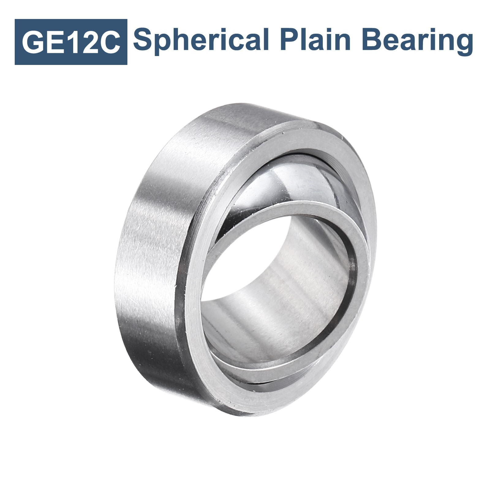 2 Pcs 12x22x7mm GE6C Spherical Plain Bearing Bearing Steel Bearing ABEC-3