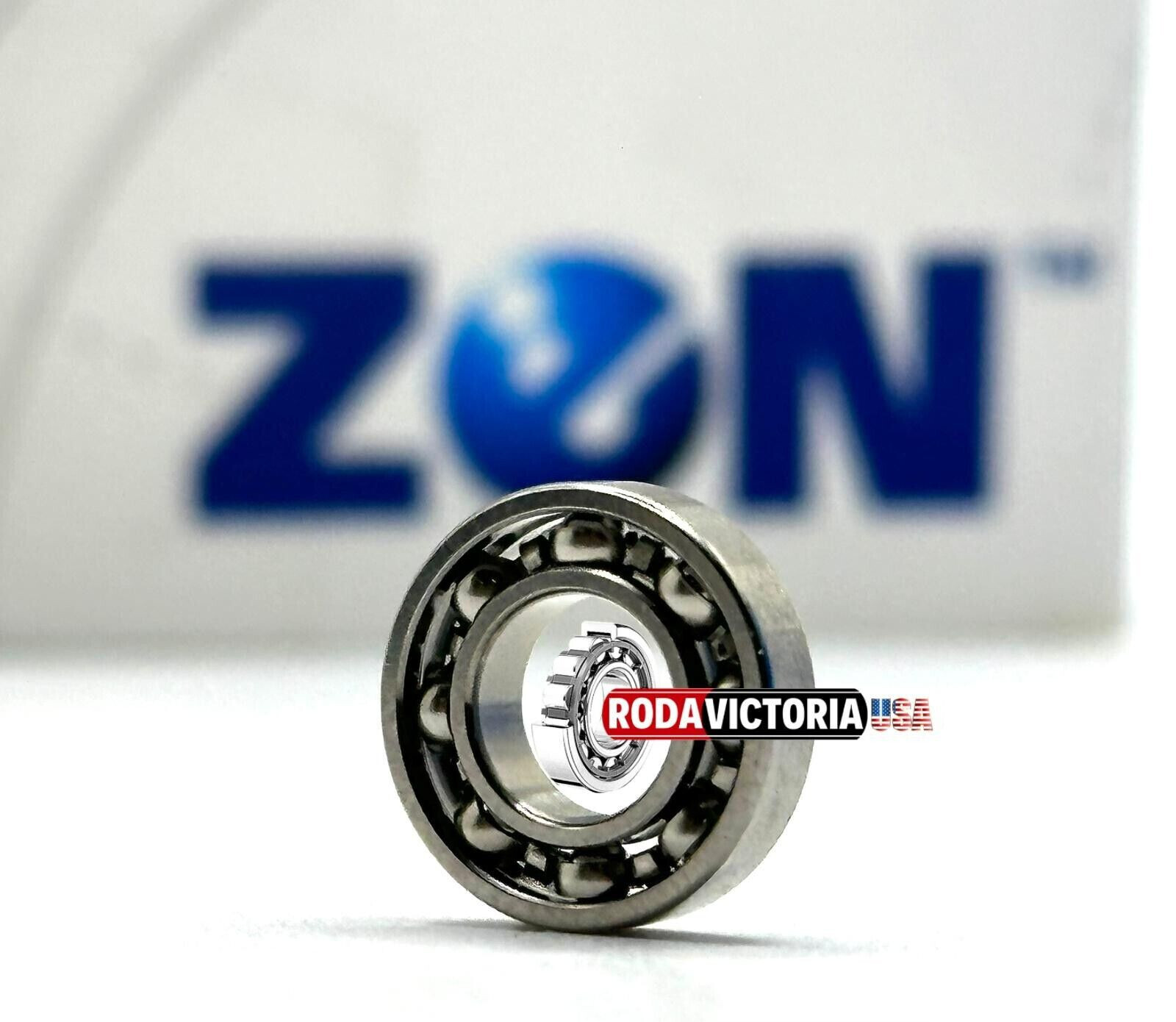ZEN R188 DEEP GROOVE BALL BEARING, OPEN TYPE, NO SEALS 1/4″x1/2″x1/8″ SR188