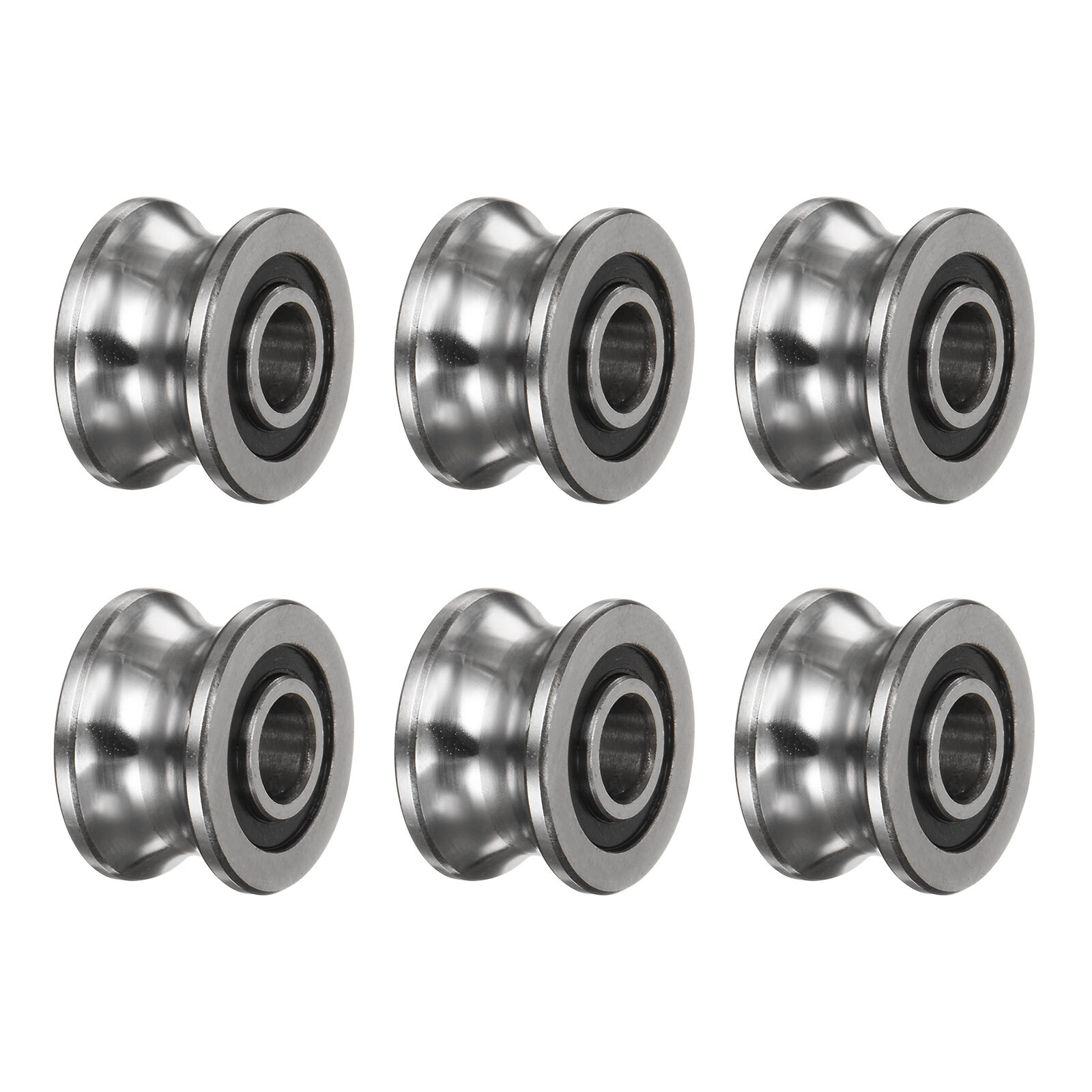 6pcs SG22 U Groove Track Guide Bearing 8×22.5×14.5mm U Groove Roller Wheel