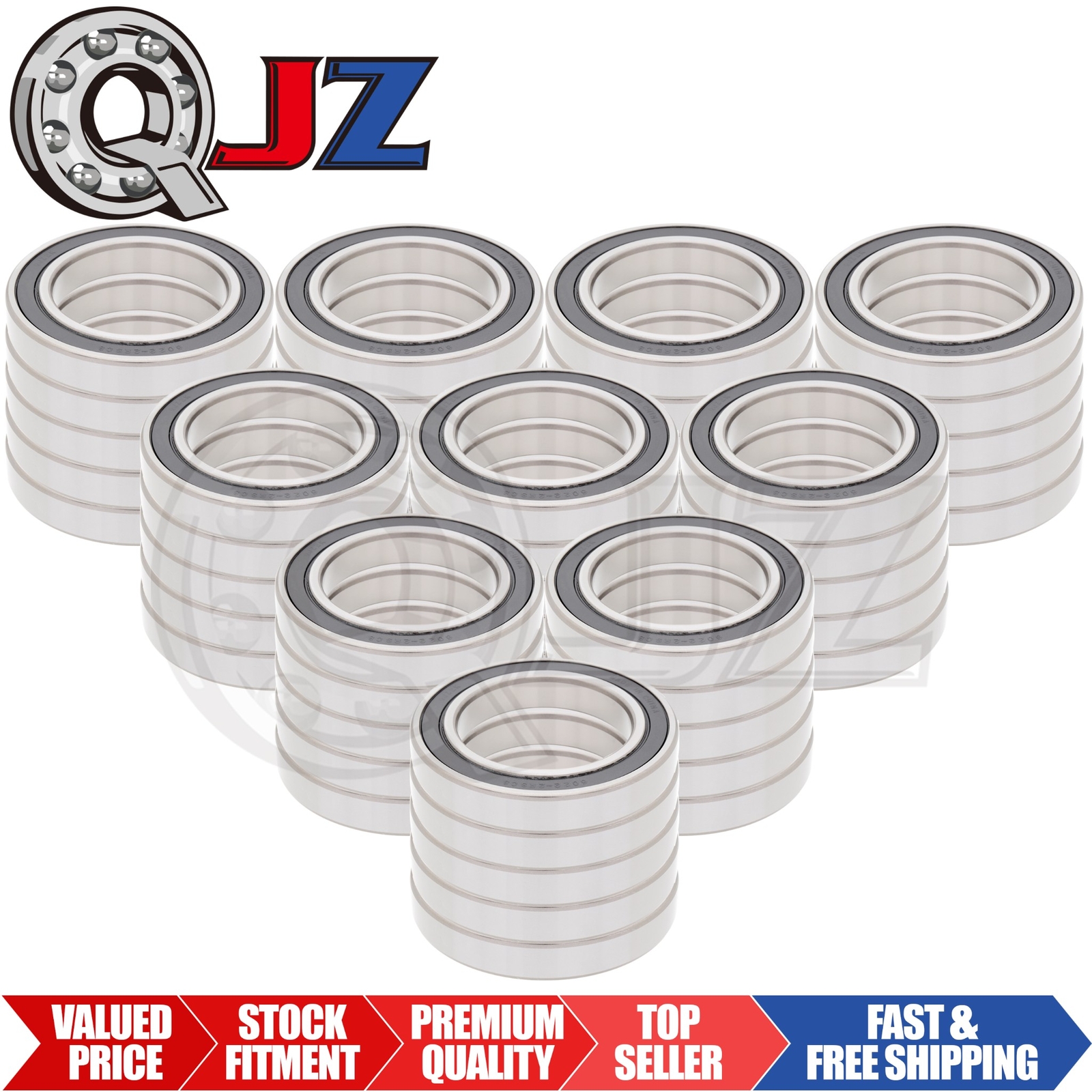[Qty.50] 6022-2RS Radial/Deep Groove Ball Bearing [110mm ID x 170mm OD x 28mm W]