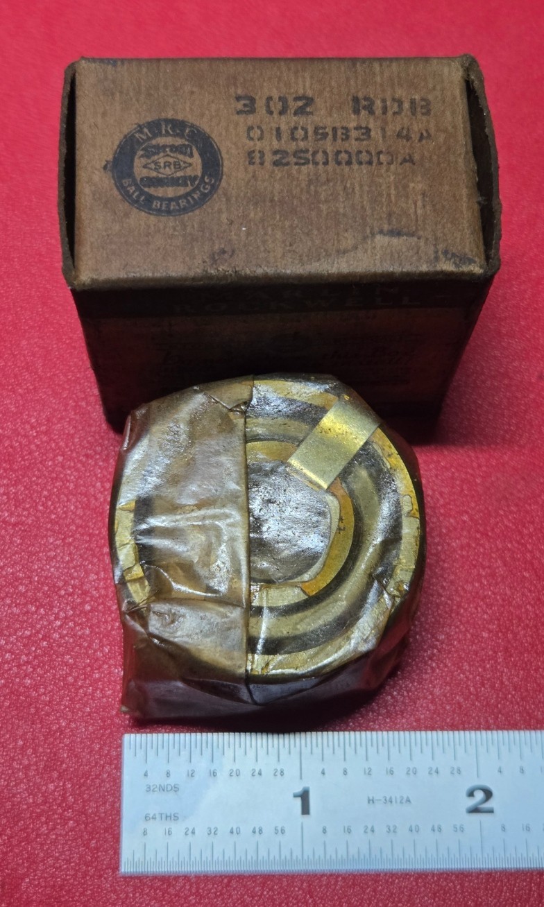 MRC 302 RDB Duplex Ball Bearing 15mm ID, 42mm OD, 13mm W, USA Made, 2 Pack – NEW