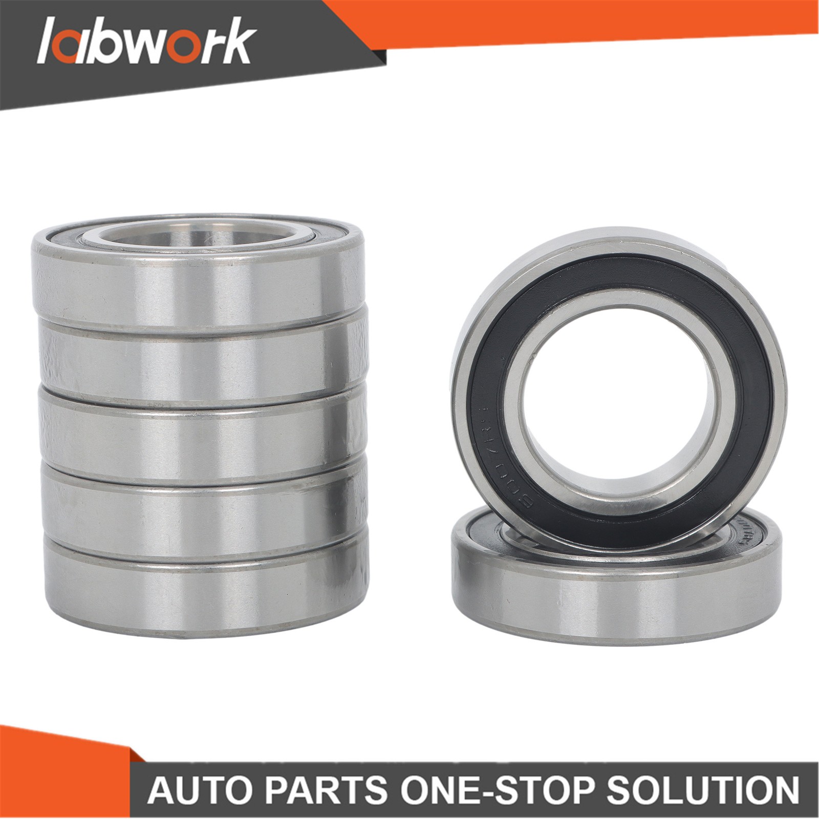 Labwork 6007-2RS Deep Groove Bearings 10pcs 35x62x14mm Rubber Sealed Set