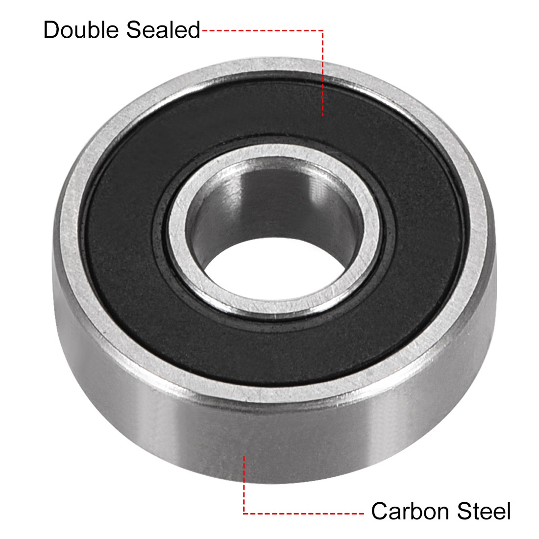 20 Pcs 7mmx19mmx6mm Double Sealed 607-2RS Ball Bearings High Carbon Steel Z1