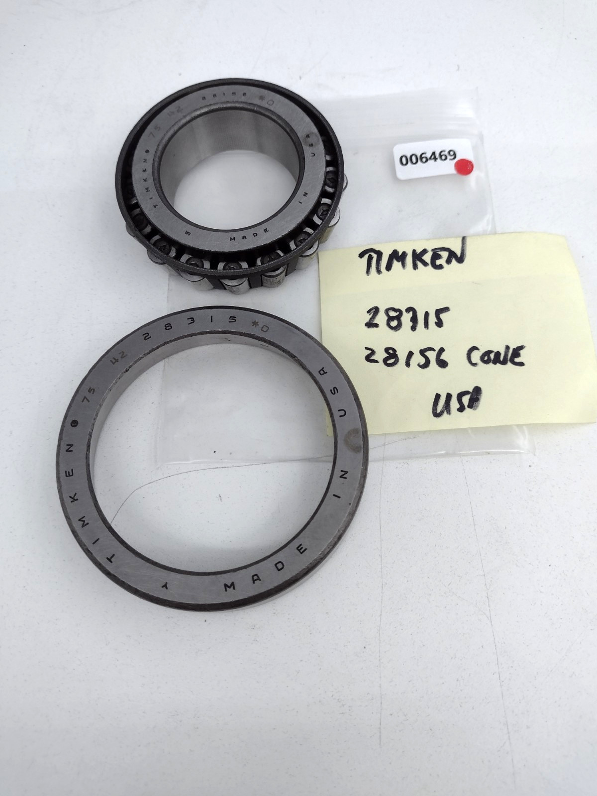 *** Timken 28315/28156 Single Row Tapered Roller Bearing 1.5740 inch Bore