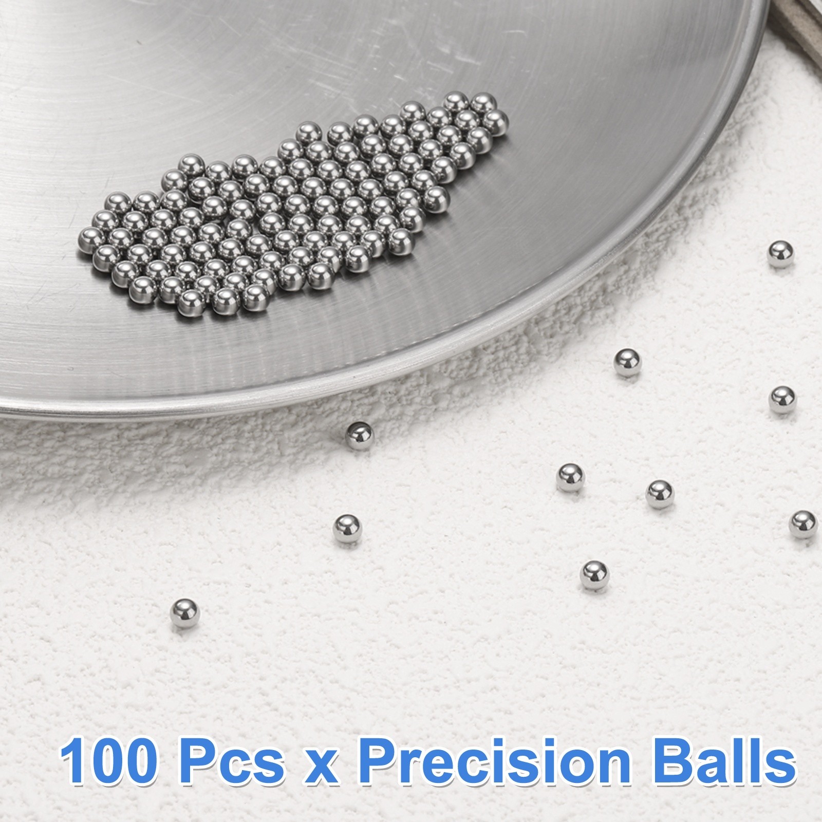 100Pcs Precision Balls 1/8″ Diameter G200 304 Stainless Steel Bearing Balls