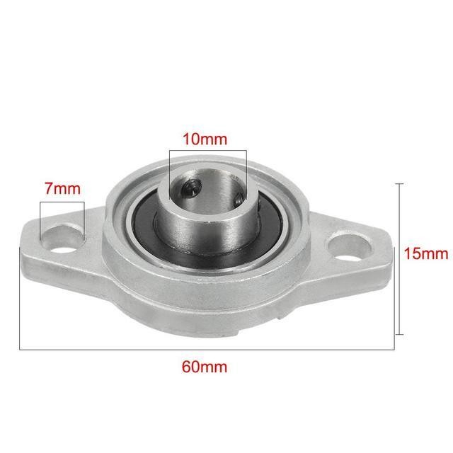 10 pcs Pillow Block Flange Bearing Rhombic Bearing Insert Linear Bearing Shaft