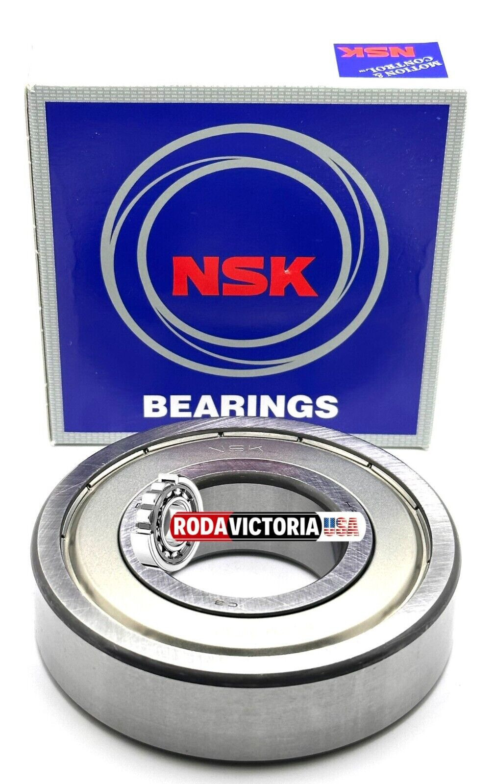 NSK 6308 ZZ CM DEEP GROOVE BALL BEARING, METAL SHIELDED 40x90x23mm