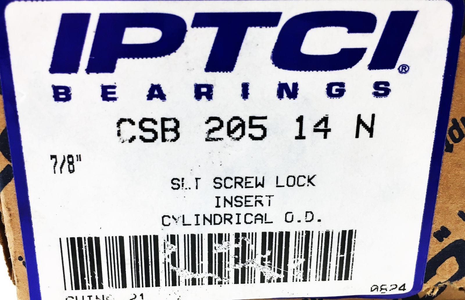 IPTCI Bearings Set Screw Lock Insert Bearing CSB205-14N [Lot of 2] NOS