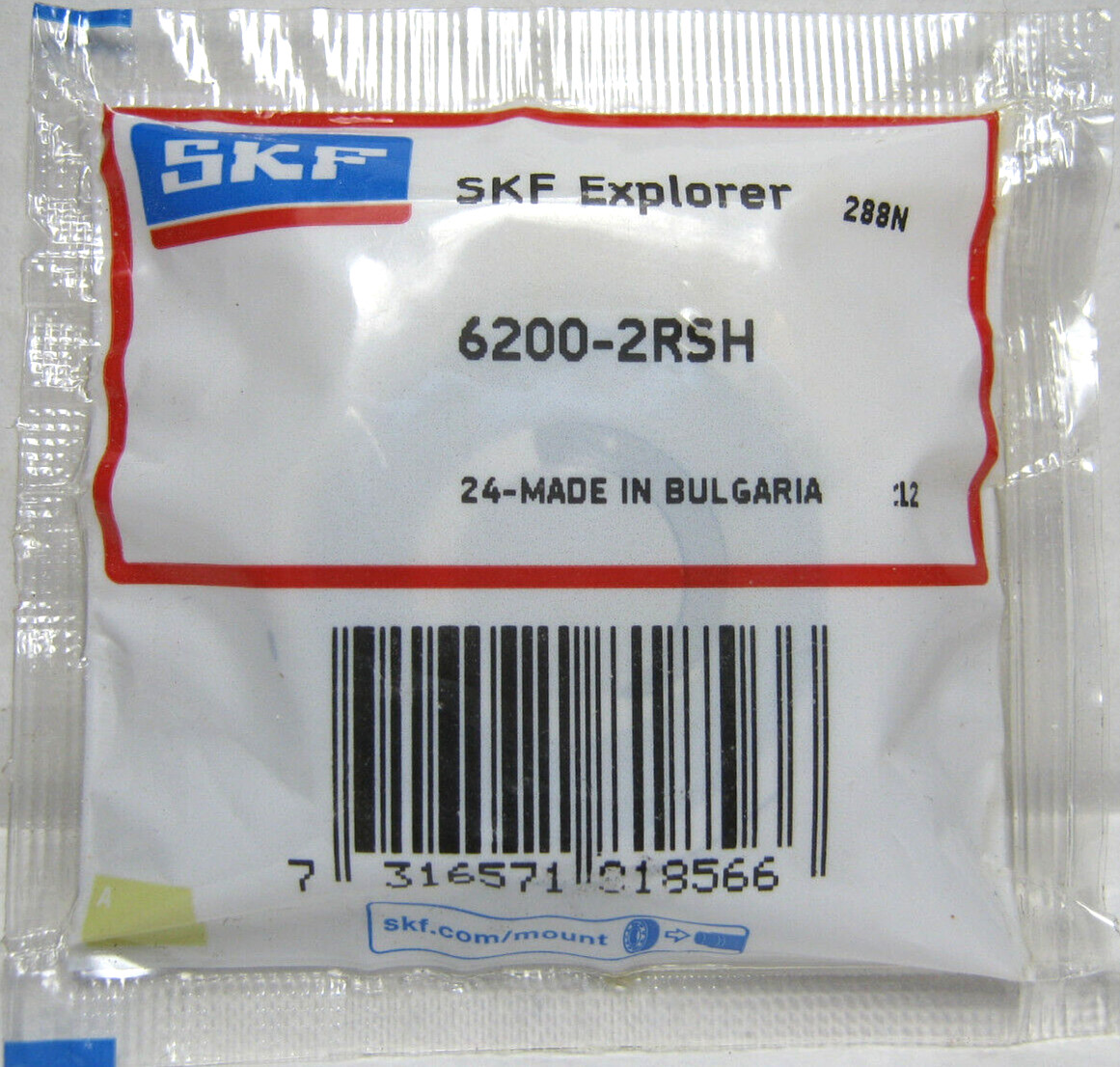 SKF Explorer 6200-2RSH 0 3/8×1 3/16×0 11/32in Deep Groove Ball Bearings