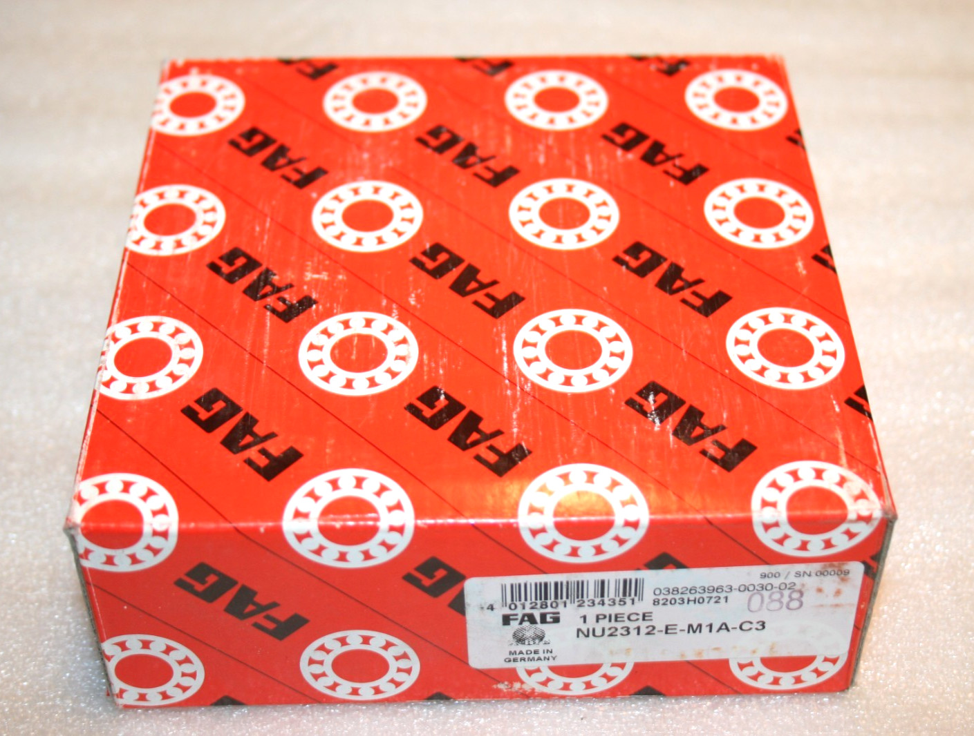 GENUINE FAG NU2312-E-M1A-C3 Cylindrical Roller Bearing, 60 x 130 x 46 mm * NEW *
