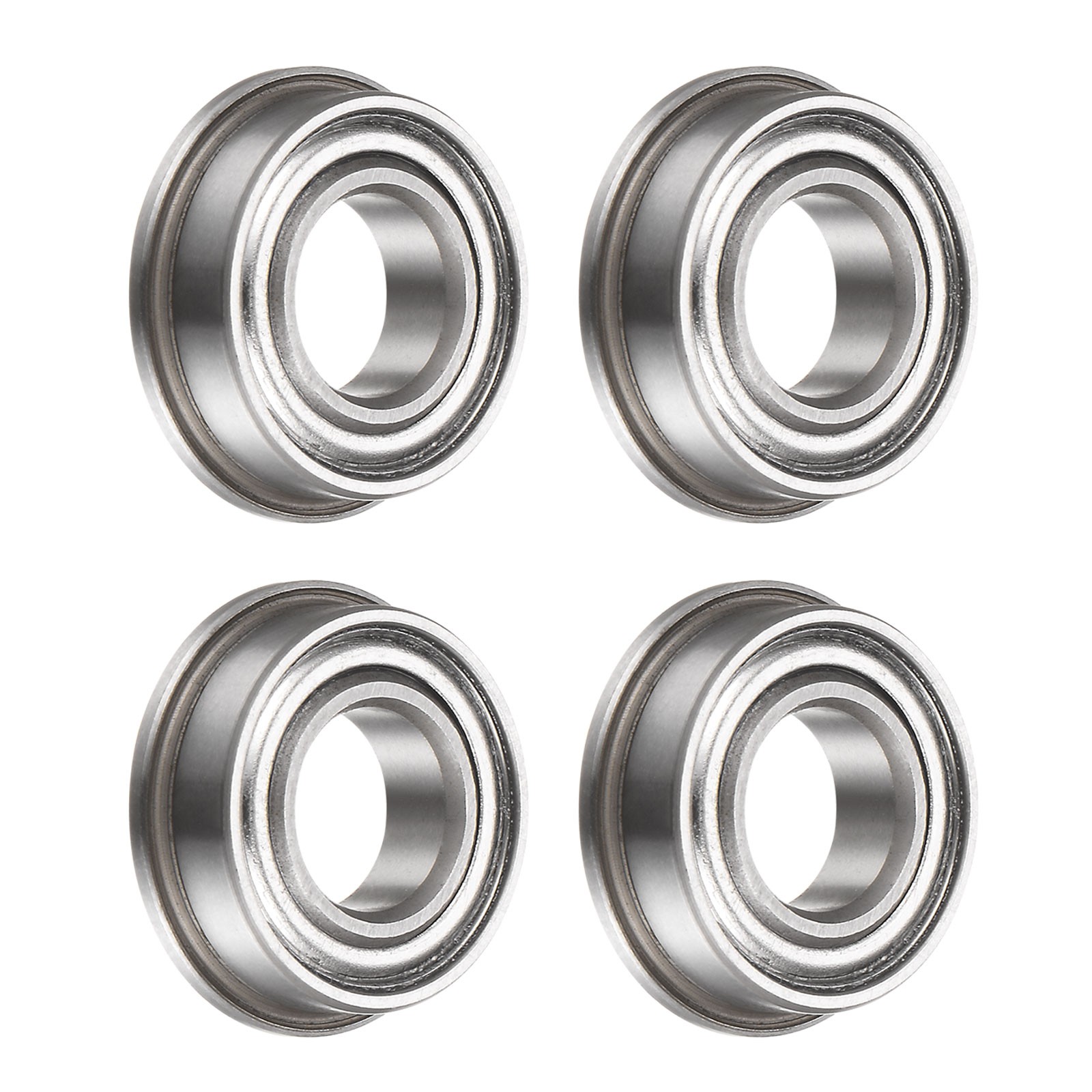 F688ZZ Flanged Ball Bearing, 4pcs 8x16x5mm ABEC1 Flange Bearings