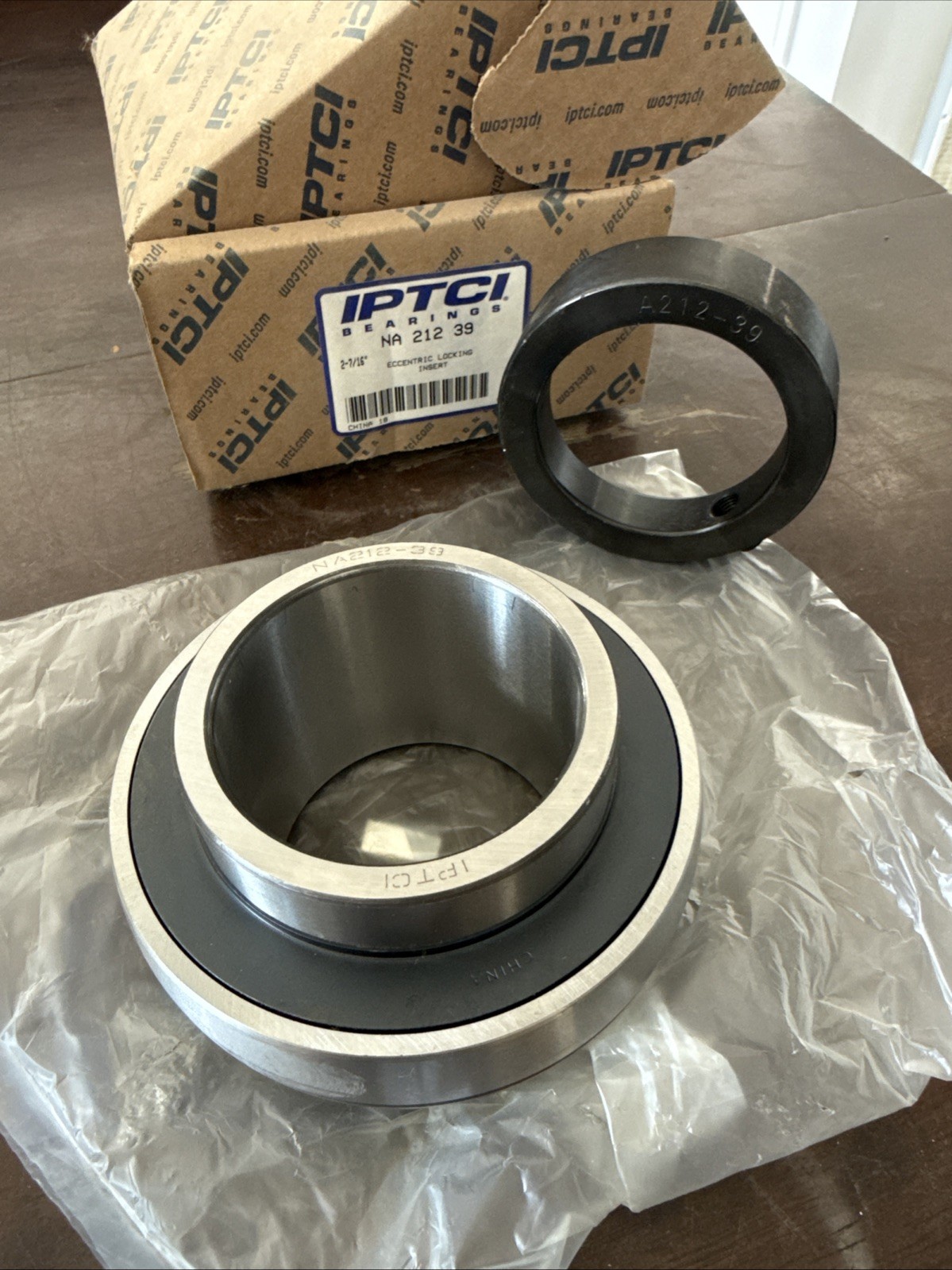 IPTCI NA212-39 Insert Bearing With Lock Collar