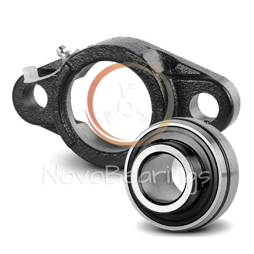FL207 2-bolt Flanged Oval Housing for xx207 insert ball bearings by SNR brand