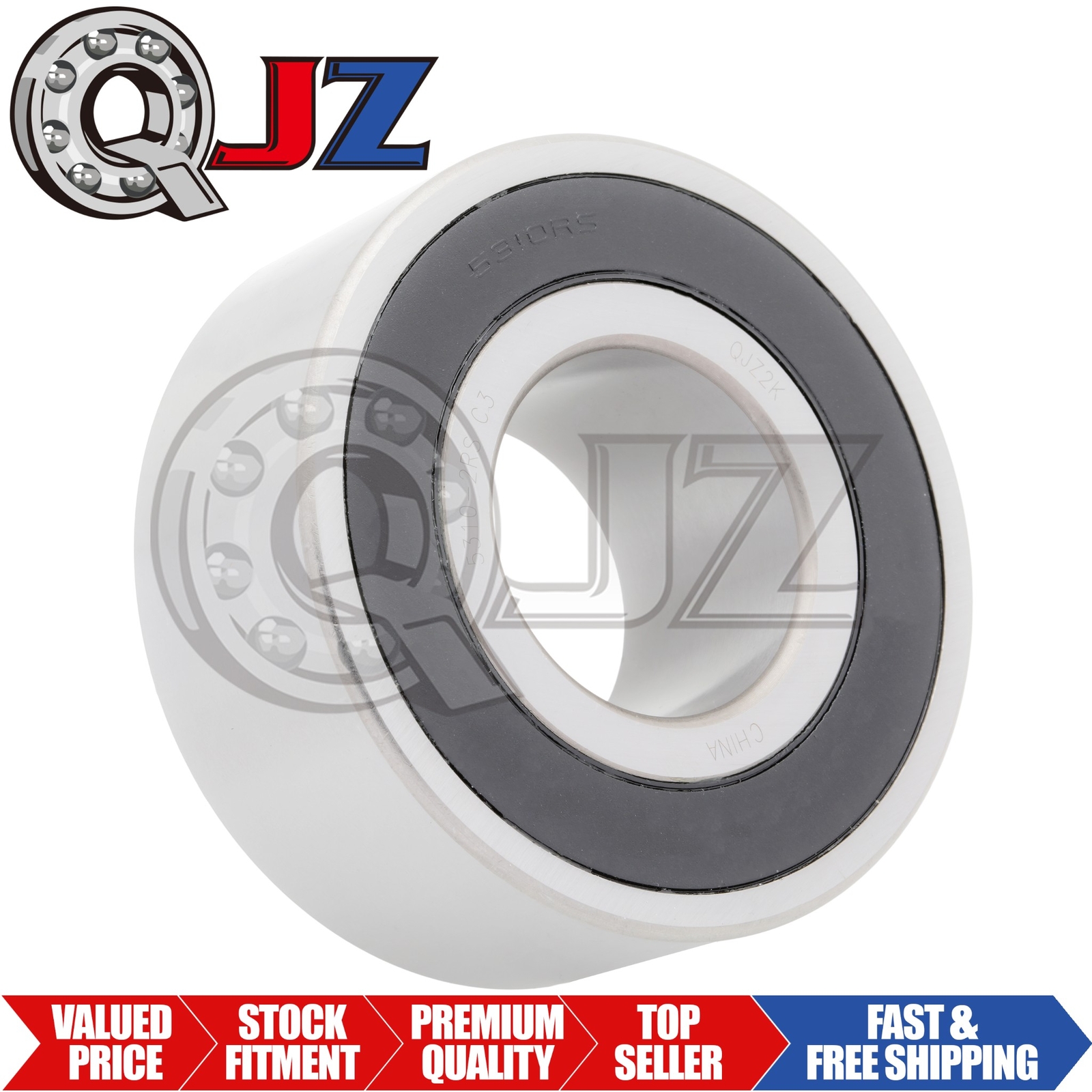 [Qty.1] 5310-2RS Angular Contact Ball Bearing [50 mm ID x 110 mm OD x 44.4 mm W]