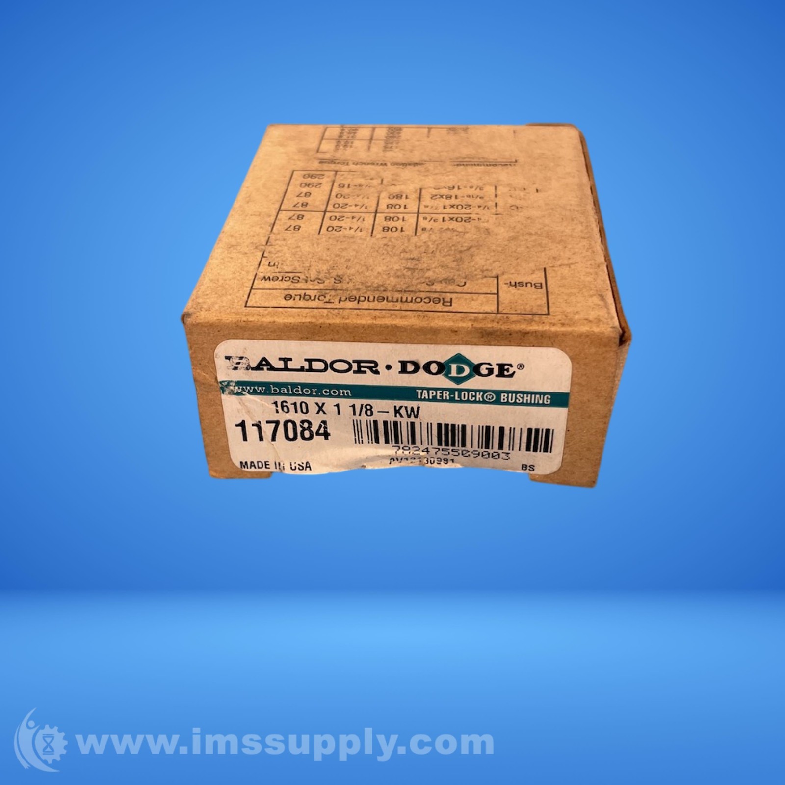 Baldor 1610 1-1/8 Taper-Lock Bushing USIP