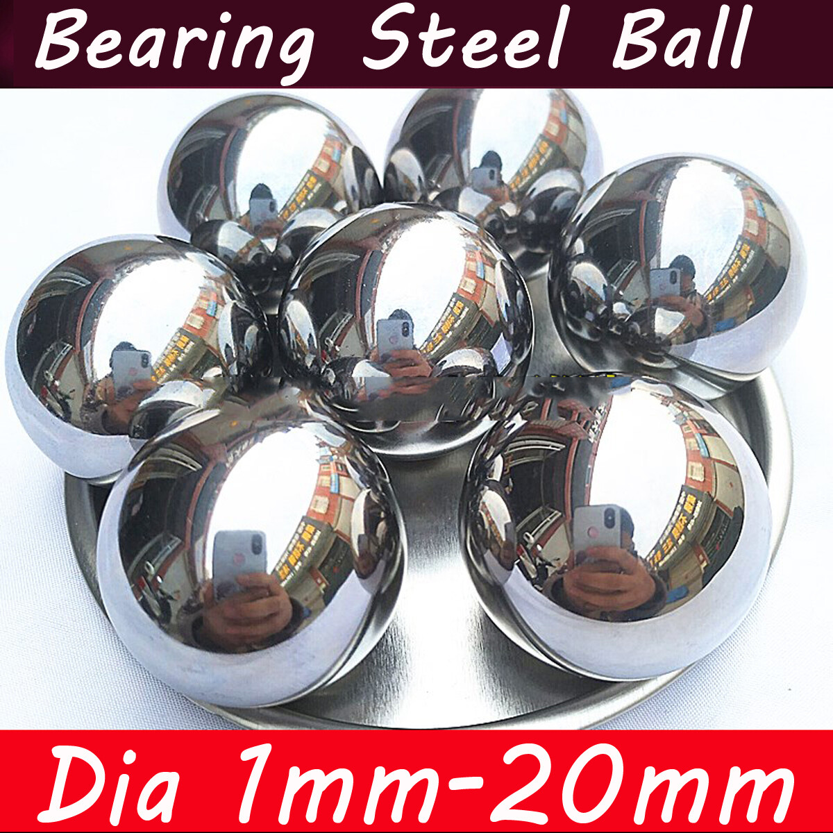 Bearing Steel Ball Dia 1mm-20mm High Precision Bearings Balls Smooth Metal Ball