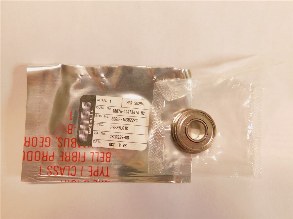NH Ball Bearings SSRIF-1438ZZ .3750″Bore, .8750 O.D. Flanged Miniature Bearing