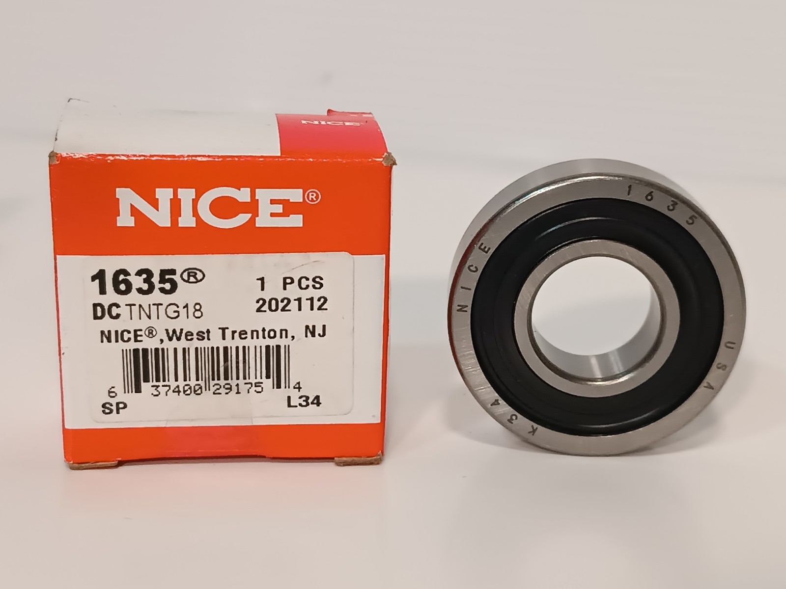Lot Of 4 Nice 1635DCTNTG18 Ball Bearing, Double Shielded, 3/4″ x 1-3/4″ x 1/2″