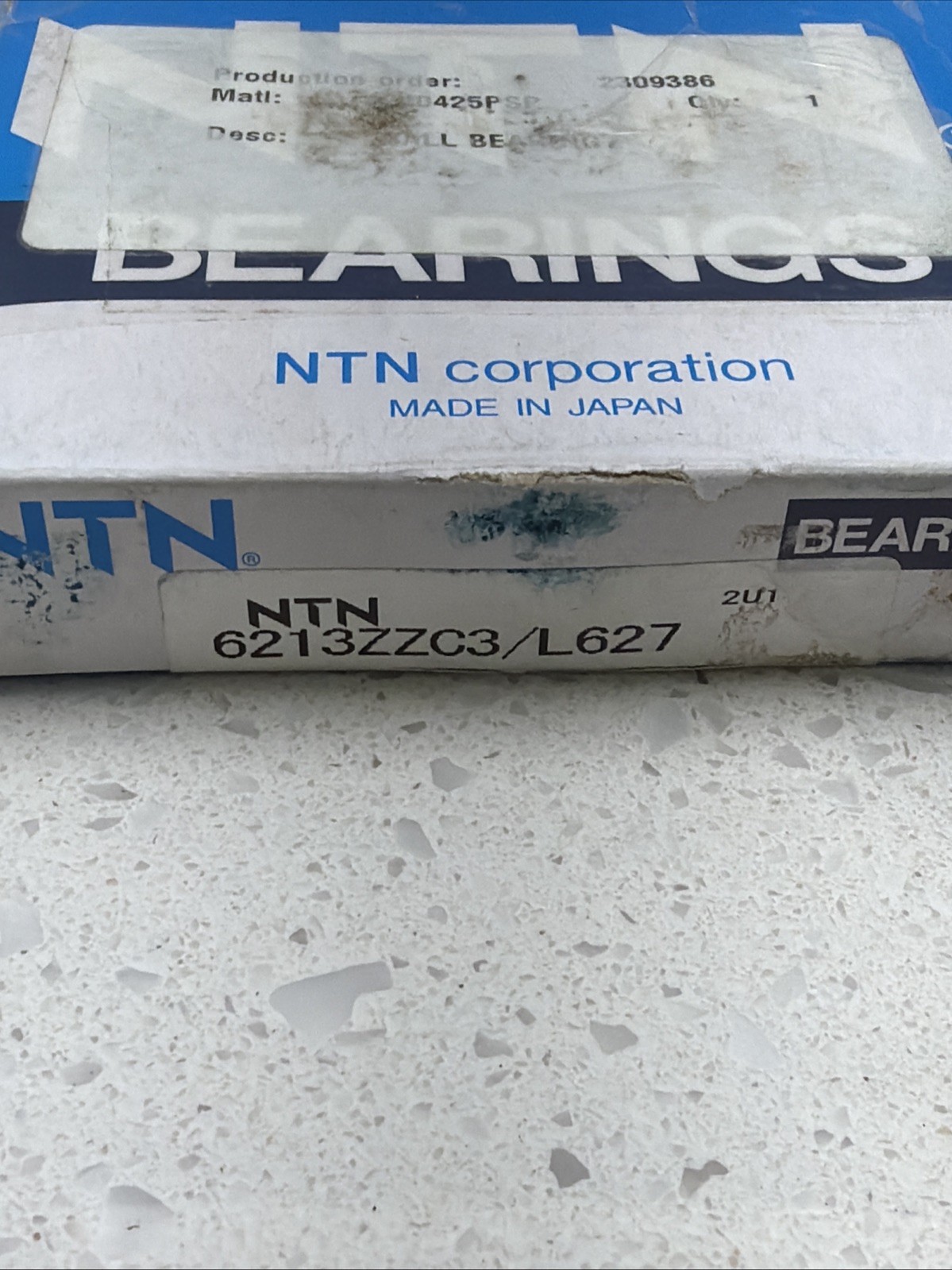 6213ZZC3/L627 – NTN CORPORATION – PRECISION BALL BEARING – **NEW OLD STOCK!!**