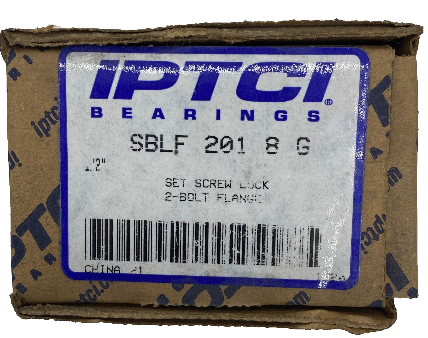 IPTCI BEARINGS SBLF 201 8 G SET SCREW LOCK 2-BOLT FLANGE 1/2″ SB201-8G
