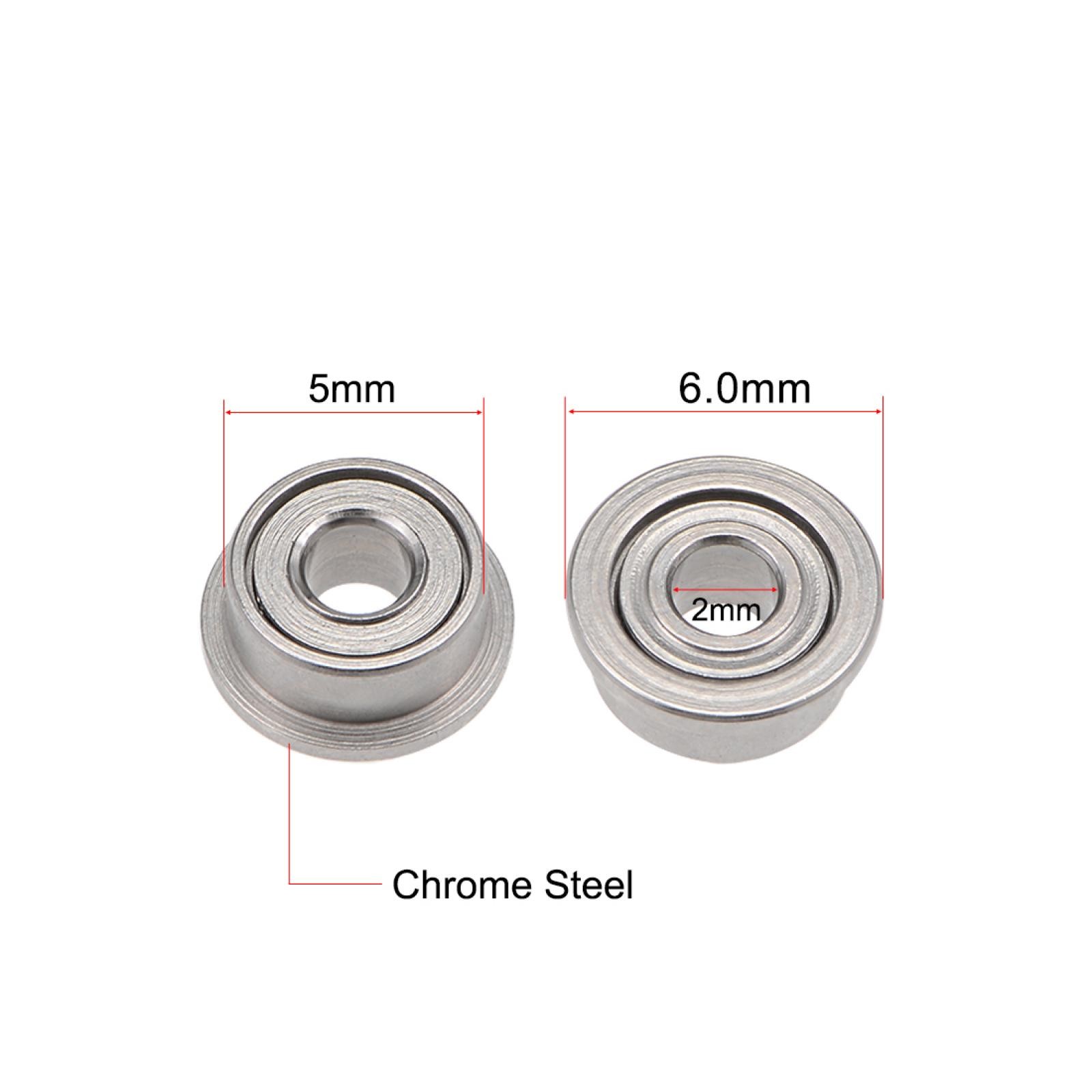 5pcs MF52ZZ Flange Ball Bearing 2x5x2.5mm Bearings