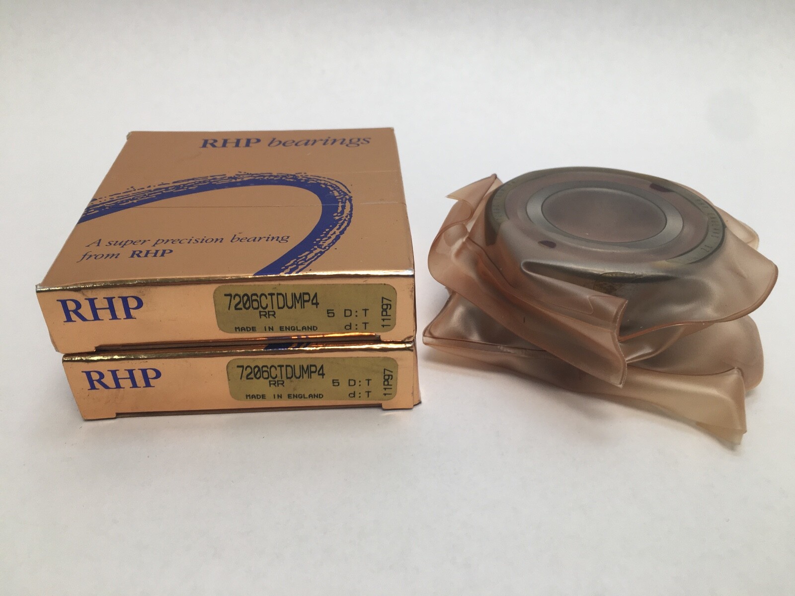 RHP 7206CTDUMP4 Angular Bearing 30x62x16 mm 7206 CT DUM P4 ABEC7 England Set