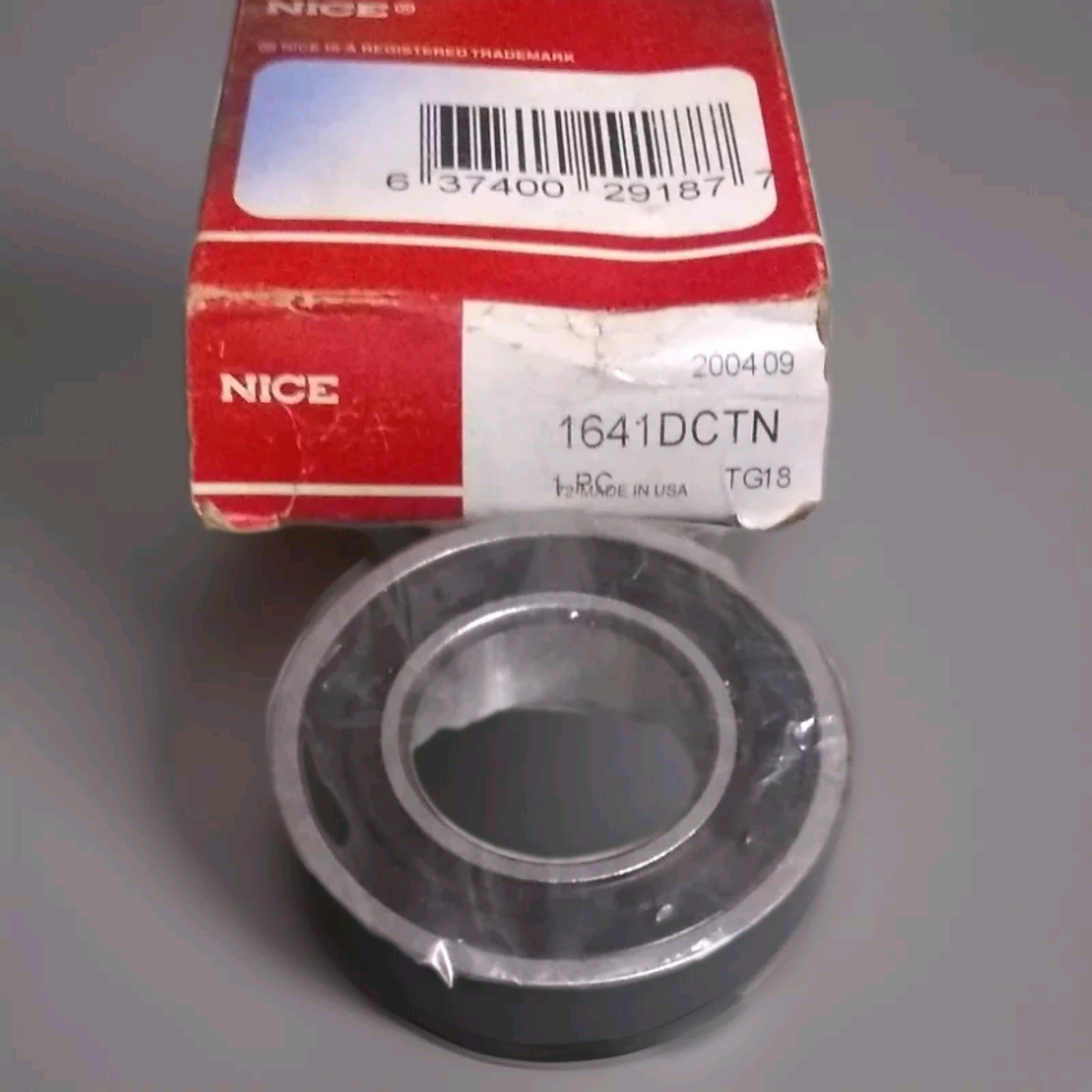 Nice 1641DCTN Single Row Ball Bearing.2″ OD,1″ Bore: Dynamic Load: 2967lbf