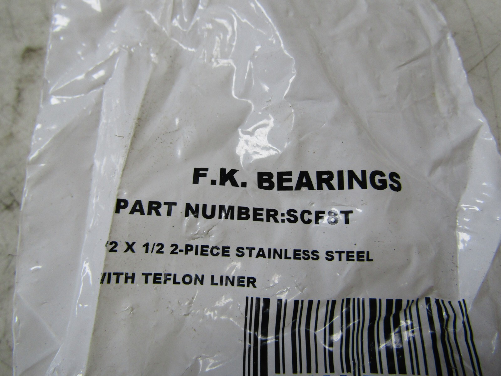 💥NEW F.K BEARINGS STAINLESS STEEL ROD END BEARING W/ TEFLON LINER SCF8T