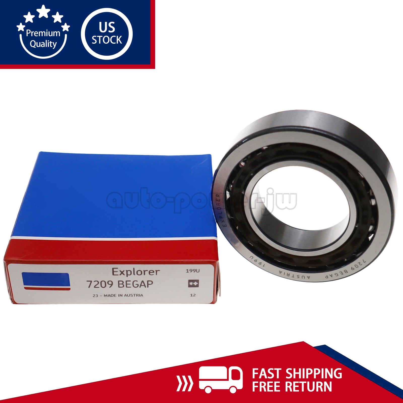 NEW Fits For SKF 7209 BEGAP Angular Contact Ball Bearing 45x85x19 mm US
