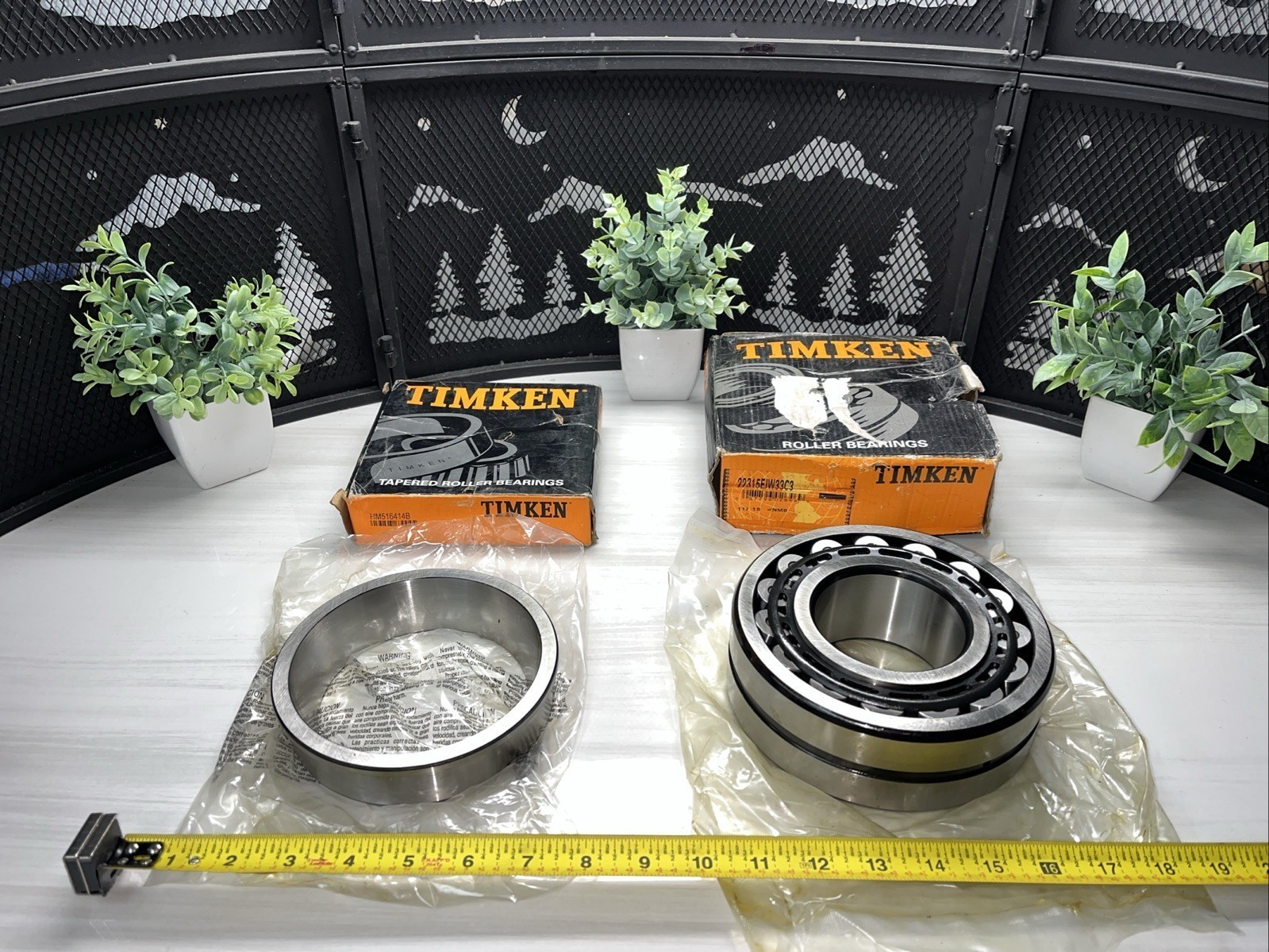 2 QTY! BULK- Timkin Spherical Roller Bearing 95x200x67mm 22319 EJW33C3 HM516414B