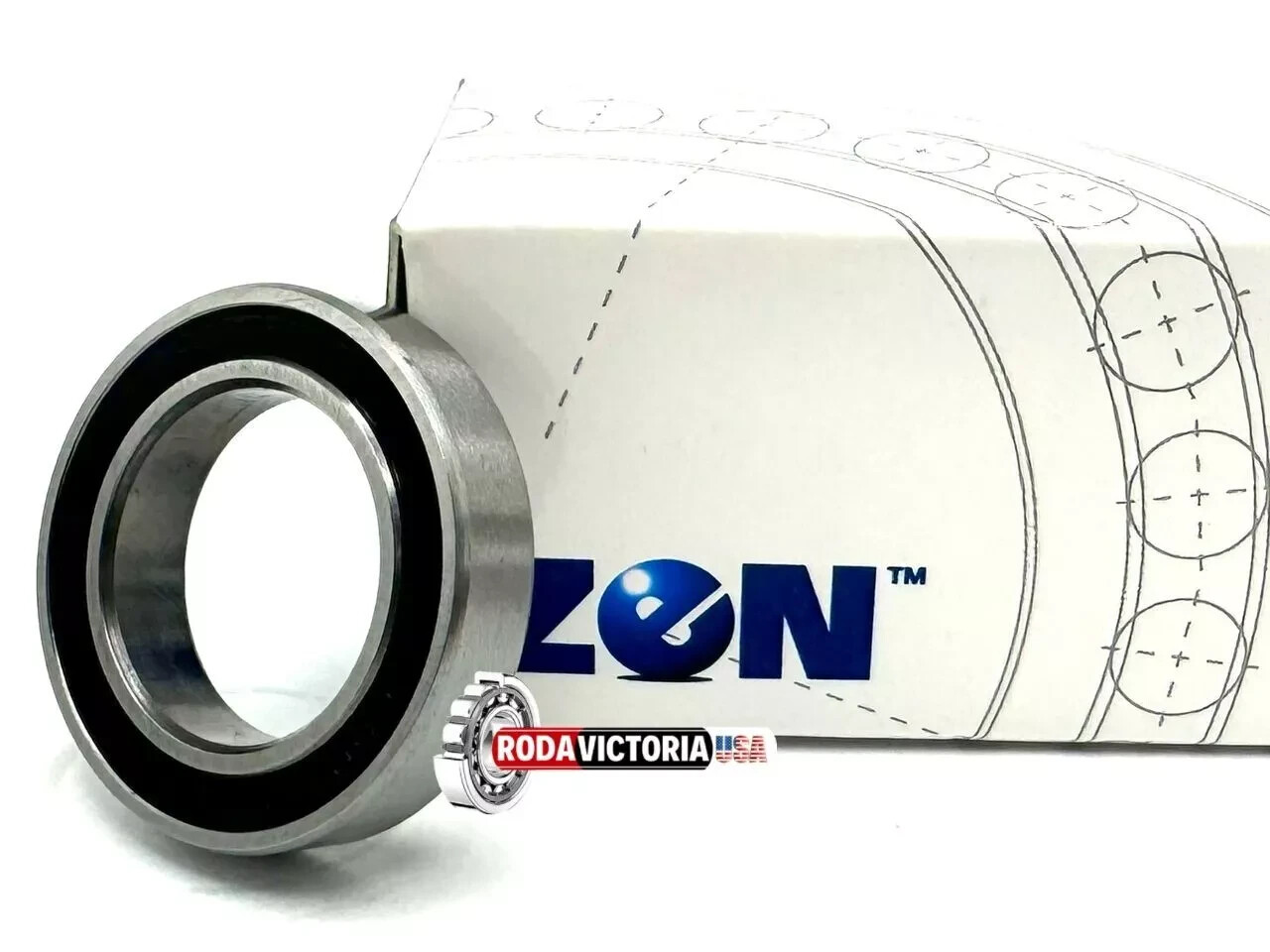 ZEN 61804 2RS Deep groove Ball Bearing, Rubber Sealed 6804 20x32x7 mm