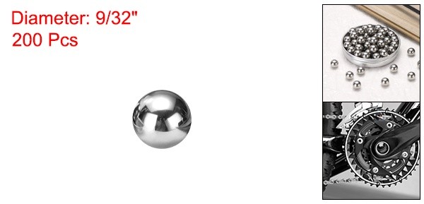 200Pcs Precision Balls 9/32″ G100 Solid Stainless Steel Bearing Balls