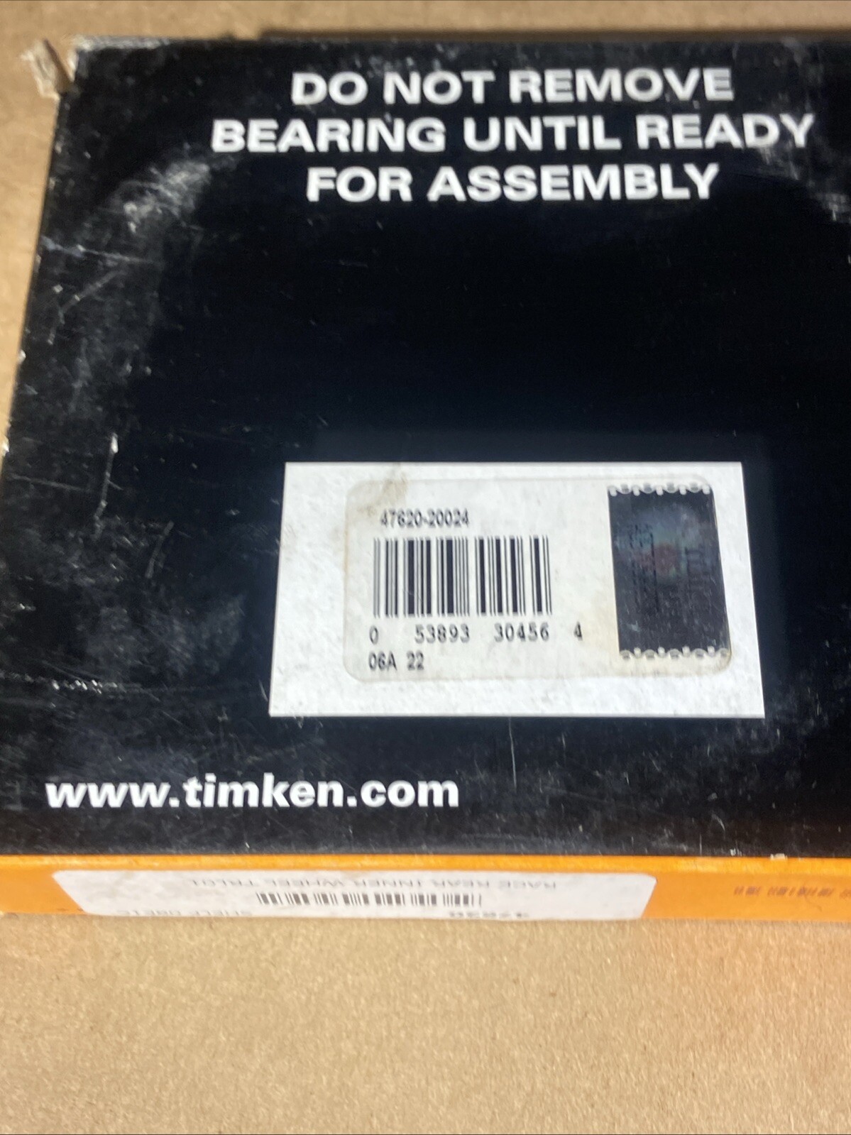 Tapered Roller Bearing Single Cup 5.2500 in OD 1.0313 Width Chrome Steel Timken