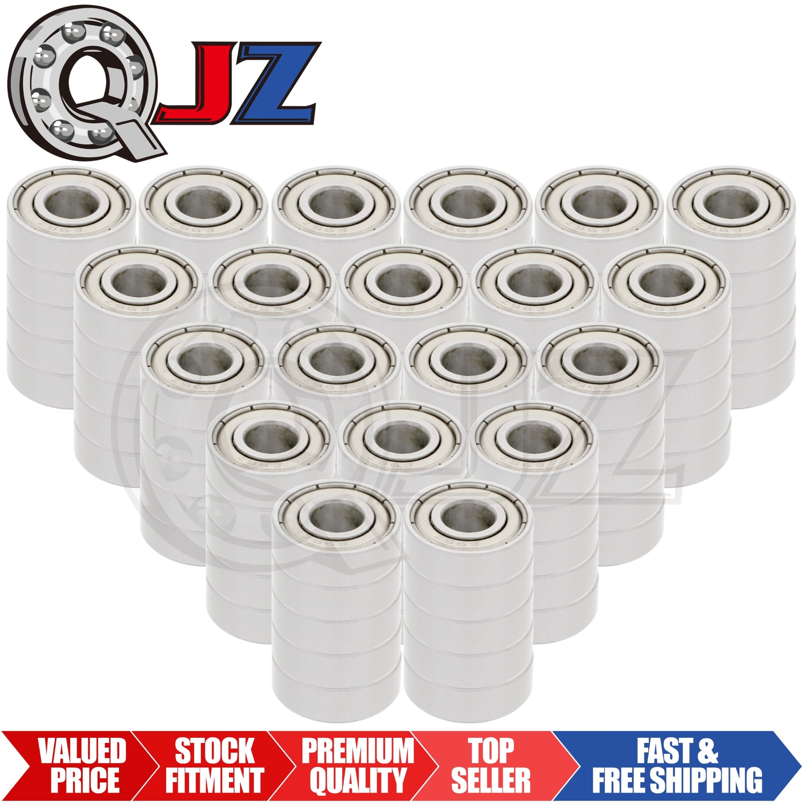 [Qty.100] 696-ZZ Miniature Shielded Ball Bearing [6mm Bore x 15mm OD x 5mm W]