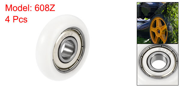 4pcs Deep Groove Ball Bearing Chrome Steel Bearings 8mm x 30mm x 8.5mm