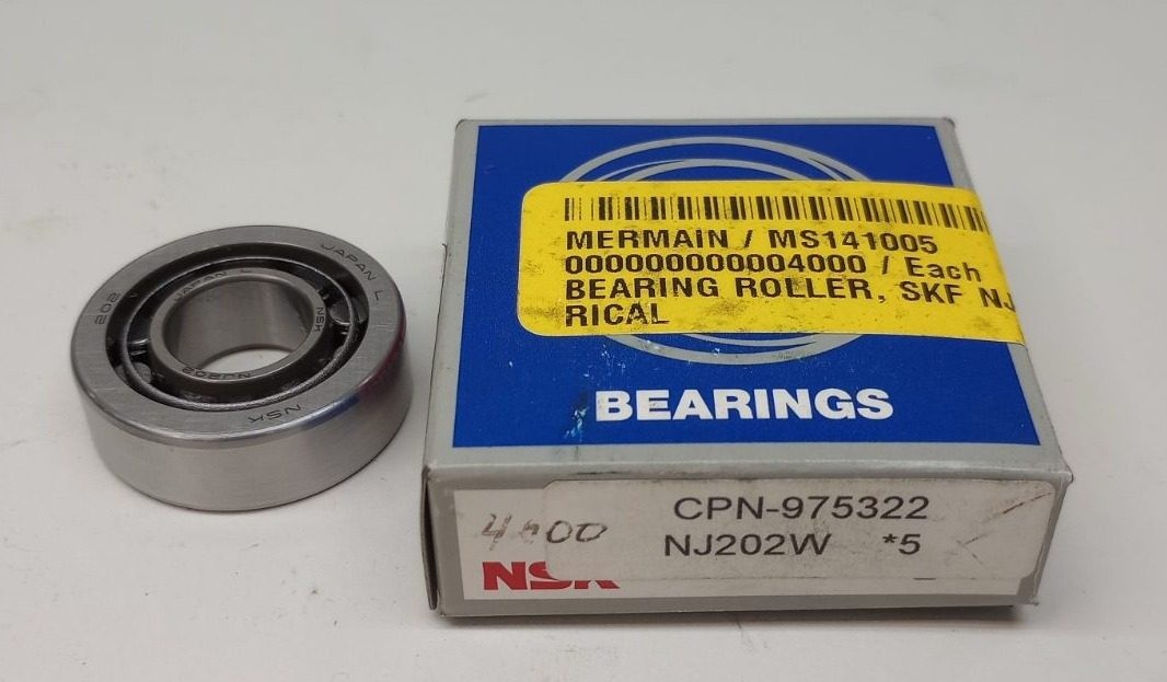 NSK NJ202W Cylindrical Roller Bearing 15X35X11mm