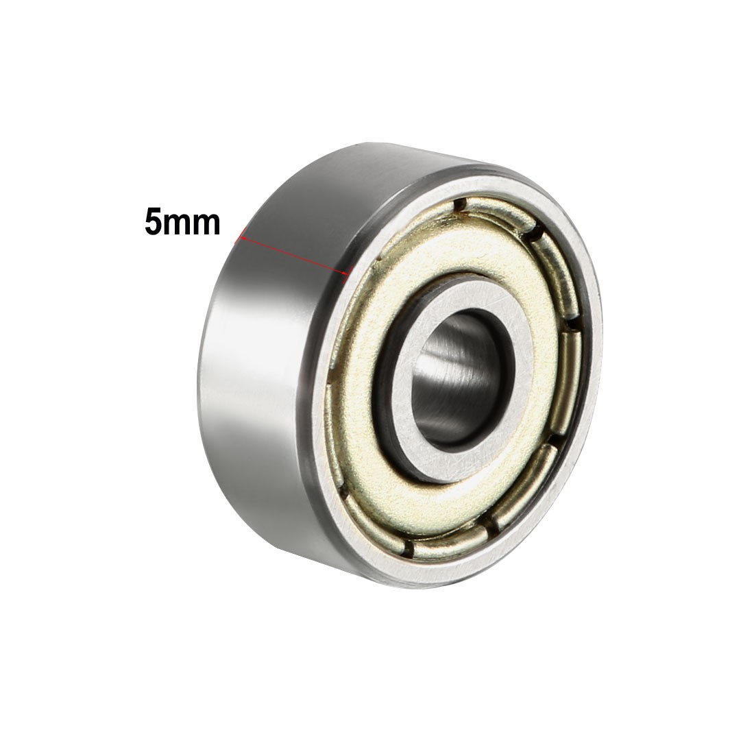 5pcs 624ZZ Deep Groove Ball Bearings Double Shield 624-2Z 80024 Chrome Steel