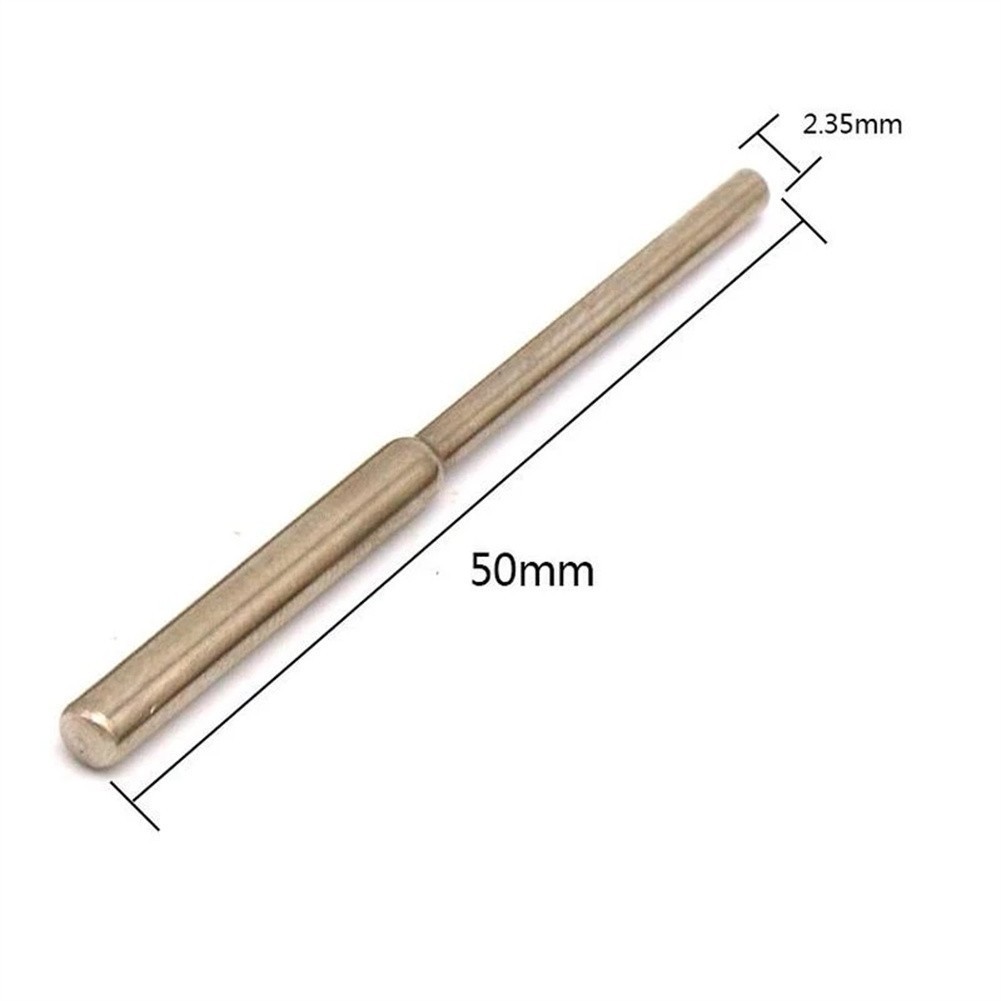 12x 2.35/3.0mm Sandpaper Abrasive Straight Split Mandrels Clip Type Rotary Tool