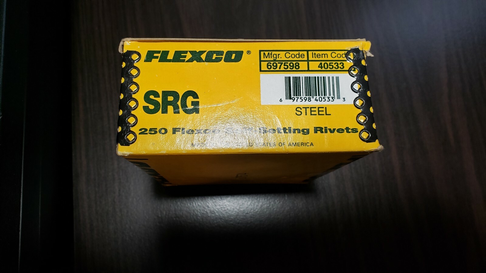 FLEXCO – 40533 – SRG RIVETS (Quantity 250)