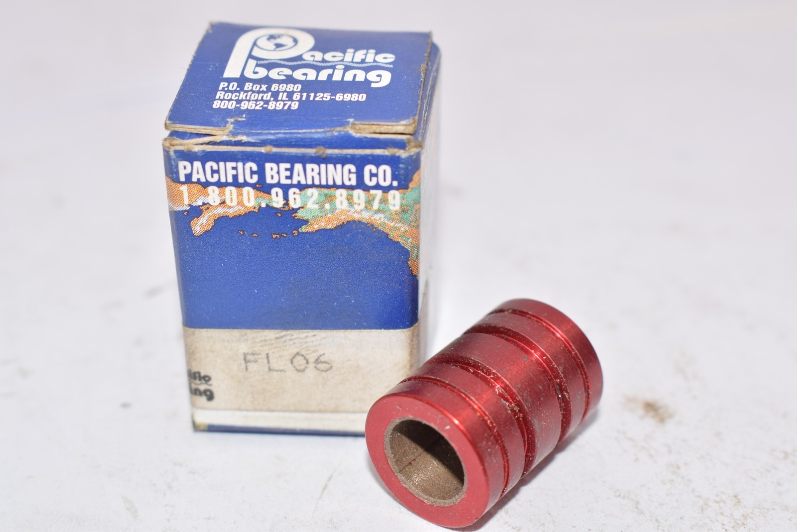Pacific Bearing FL06 Linear Bearing, Self- Lubricated, Closed Type, Aluminum Wit