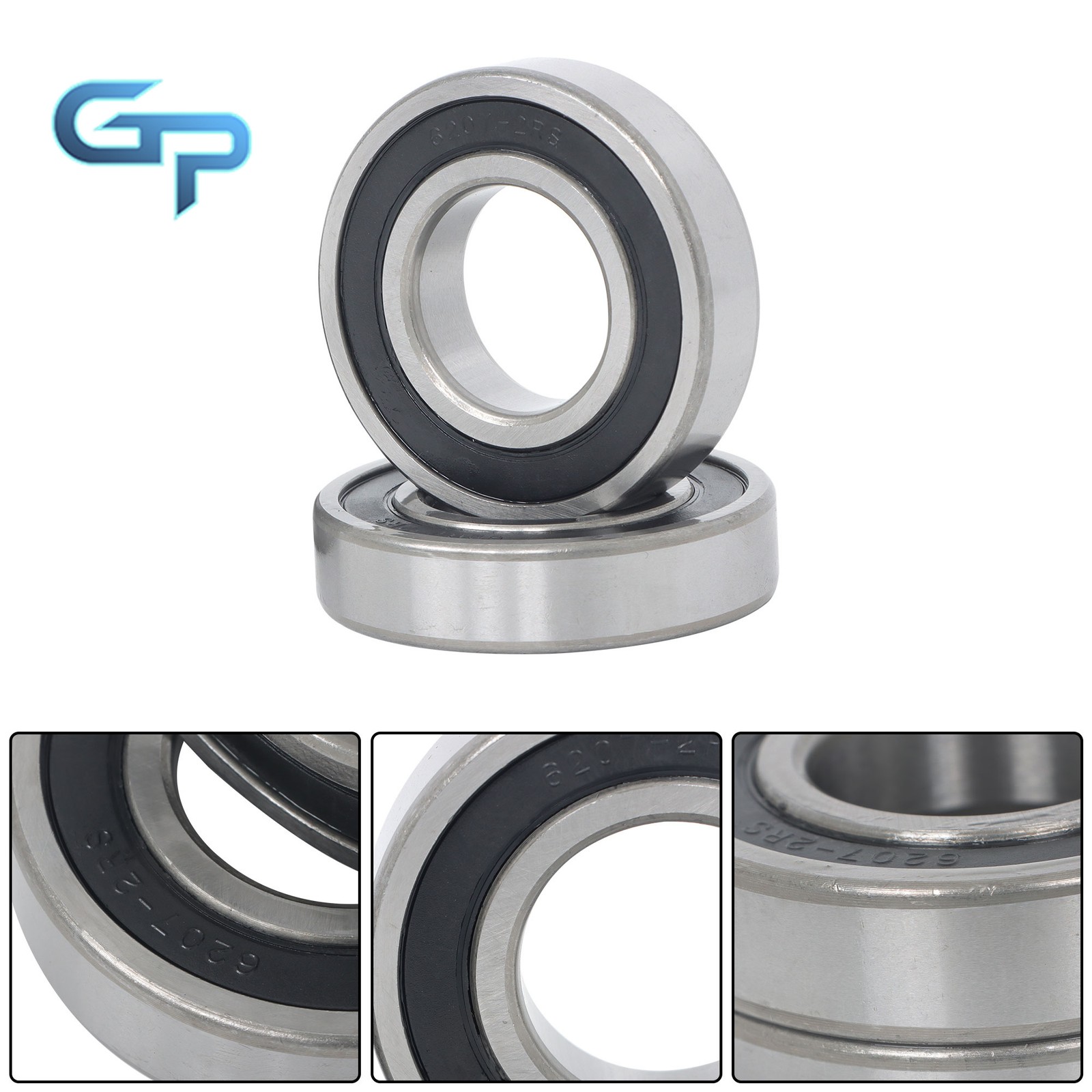 6207-2RS Deep Groove Ball Bearings 10Pack 35x72x17mm Set