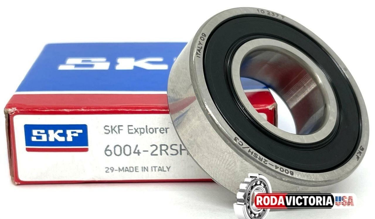 SKF 6004 2RSH DEEP GROOVE BALL BEARING, RUBBER SEALED 20x42x12mm 6004 2RS