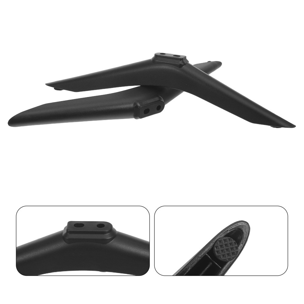 2Pcs Black Reusable Plastic TV Stand Replacement Legs for Home TV Pedestal Base